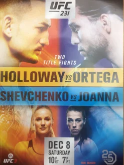 Sold Out Posters UFC 231 2018 Poster Holloway Vs Ortega & Shevchenko Vs Joanna