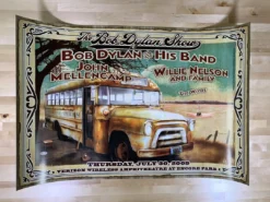 Sold Out Posters Bob Dylan - 2009 Poster Willie Nelson John Mellencamp Alpharetta, GA