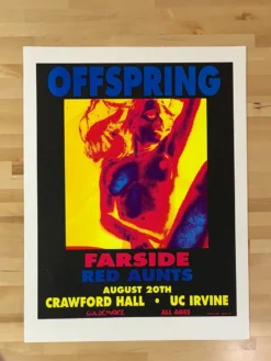 Gig Posters Offspring - 1994 Matt Getz Poster Irvine, CA Crawford Hall 1st Ed