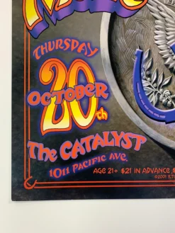 Gov't Mule Moe. - 2001 Randy Tuten Poster Santa Cruz, CA The Catalyst