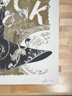 Deer Tick - 2013 Moon Light Speed Press Poster Denver, CO Colorado