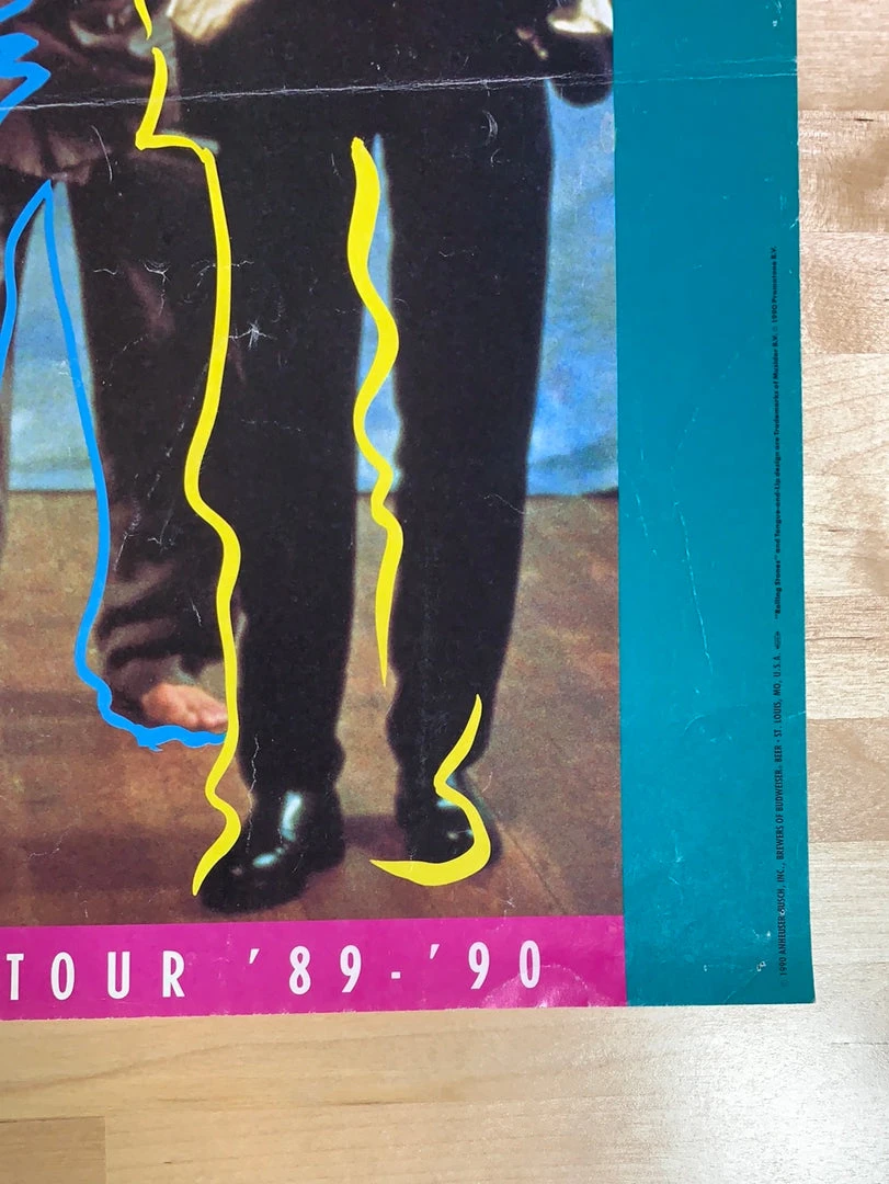 Sold Out Posters Gig Posters Rolling Stones - 1989 Bud Steel Wheels Poster Original Vintage 7 Sold Out Posters Gig Posters Rolling Stones - 1989 Bud Steel Wheels Poster Original Vintage