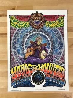 Colorado Yonder Mountain String Band - 2007 Robert Marx Poster The Fillmore Denver, CO 12/30