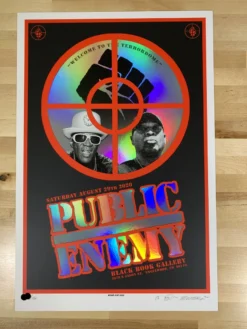 Public Enemy - 2020 Emek Poster Foil With Date The Terrordome, CO Colorado