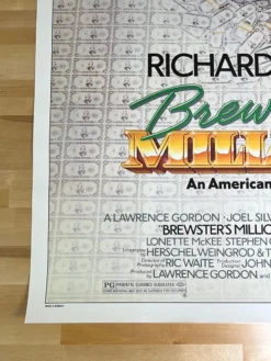 Sold Out Posters Brewsters Millions - 1984 One Sheet Movie Poster Original Vintage 27x41 Movie/TV Posters