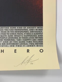 Art Prints Andy Gill - 2020 Shepard Fairey Poster Obey Anti-Hero UK Art Print