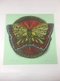 Wooden Resurrection Butterfly - 2013 Dan Grzeca Poster Art Print Art Prints