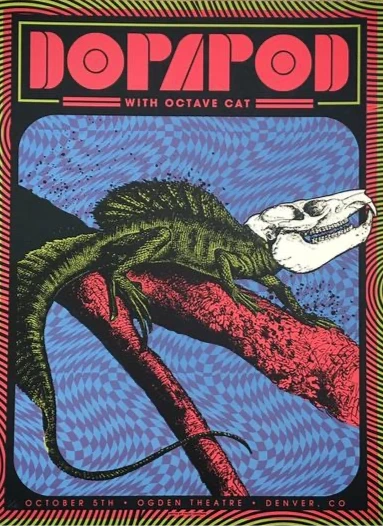 Dopapod - 2019 Status Serigraph Poster Denver, CO Ogden Theatre Colorado 3 Dopapod - 2019 Status Serigraph Poster Denver, CO Ogden Theatre Colorado