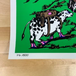 Cows On Vacation - 2021 Jim Pollock Poster Art Print Phish 1/3 13 Cows On Vacation - 2021 Jim Pollock Poster Art Print Phish 1/3