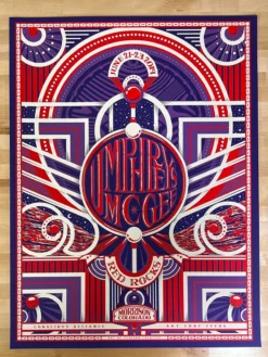 Umphrey's McGee - 2019 Derek Perez Poster Morrison, CO Red Rocks Amphitheatre