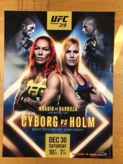 Sold Out Posters UFC 219 - Cyborg Vs Holm Poster MMA Ultimate Fighting Print