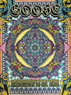 AJ Masthay Goose - 2021 Lex Leaming Poster Denver, CO Mission Ballroom