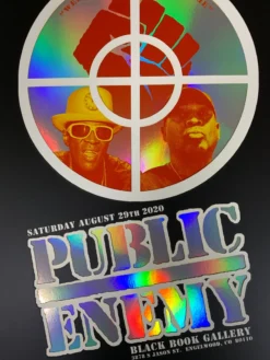 Colorado Public Enemy Variant - 2020 Emek Poster Foil With Date The Terrordome GID, CO