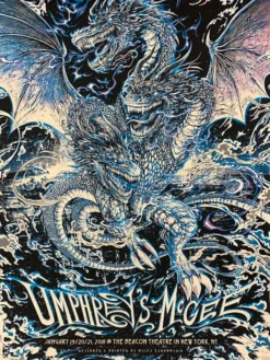 Gig Posters Umphrey's McGee - 2018 Miles Tsang Poster Beacon Theatre New York