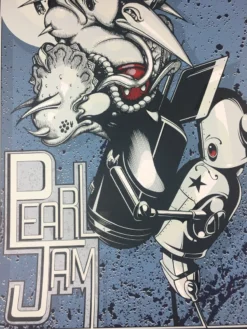Pearl Jam - 2012 Greg Simkins Poster Craola Arras, France Main Square Festival Gig Posters