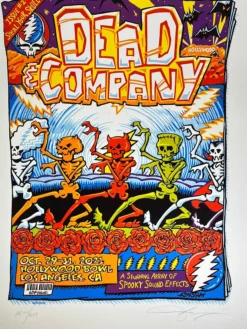 Gig Posters Dead & Company - 2021 AJ Masthay Poster Hollywood, CA S/N