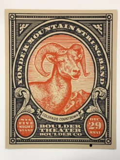 Yonder Mountain String Band - 2011 Johnny Sampson Poster Boulder, CO N3