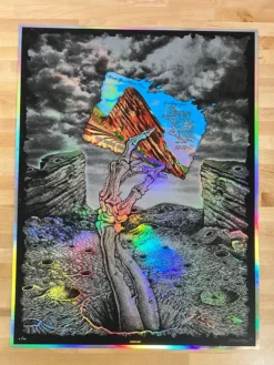 Colorado Queens Of The Stone Age - 2017 Emek Poster Red Rocks Morrison, CO FOIL