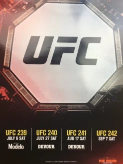 Sold Out Posters UFC 239, 240, 241 & 242 2019 Poster