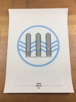 Jack White - 2014 Matthew Jacobson Poster Chicago, IL The Auditorium Theatre 14 Jack White - 2014 Matthew Jacobson Poster Chicago, IL The Auditorium Theatre