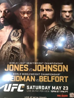 Sold Out Posters UFC 187 Poster Jones Vs. Johnson, Weidman Vs. Belfort