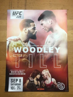 Sold Out Posters UFC 228 2018 Poster Woodley Vs Till And Montano Vs Shevchenko