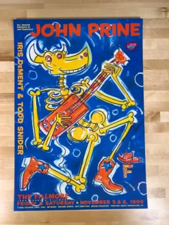 John Prine - 1999 Michael Wertz Poster Fillmore San Fran 1st BGF 391 Gig Posters