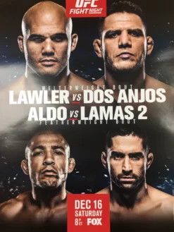 Sold Out Posters UFC Fight Night - 2017 Poster Lawler Vs Dos Anjos, Aldo Vs Lamas 2