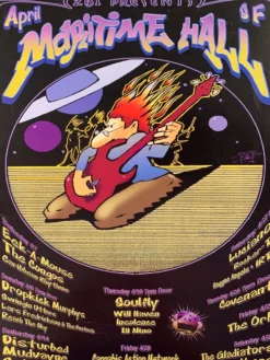 Stanley Mouse Gig Posters MHP 118 Mudvayne Disturbed - 2001 Poster Maritime Hall San Fran 1st