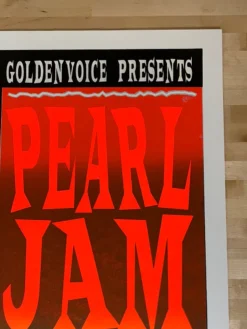 TAZ Gig Posters Pearl Jam - 1998 T.A.Z. Poster Maui, HI Cultural Center Variant