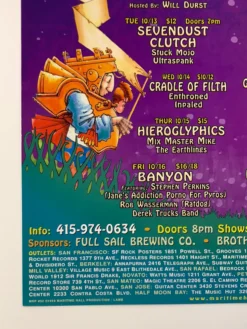 Gig Posters MHP 52 Maritime Hall - 1998 Lamb Poster October San Fran 1st