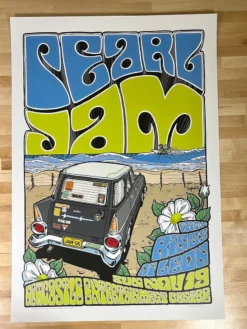 Pearl Jam - 2006 Daymon Greulich Poster Newcastle, AUS Kings Of Leon