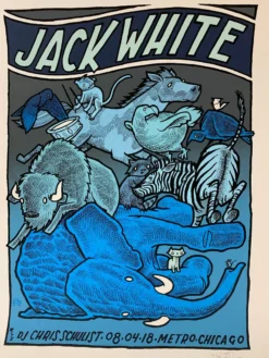 Chicago, IL Jack White - 2018 Jay Ryan Poster Chicago The Metro S/N