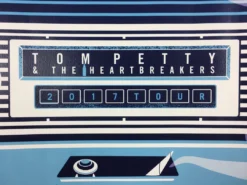 Tom Petty - 2017 Dan Stiles Poster Los Angeles, CA 40th Anniversary Tour 9/22 Gig Posters