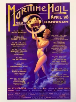 Kevin Haapala Gig Posters MHP 45 April - 1998 Poster Maritime Hall San Fran 1st