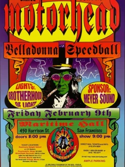 Gig Posters FD/ID 07 Motorhead - 1996 Jim Phillips Poster Maritime Hall San Fran 1st