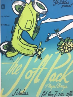 The Soft Pack - 2010 Jay Ryan Poster Chicago, IL Schubas