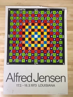 Alfred Jensen - 1973 Art Print Poster Original Vintage Art Prints