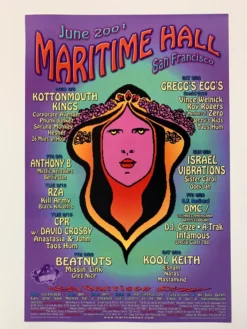 The Artworks MHP 122 - 2001 Poster Maritime Hall San Fran 1st Gig Posters