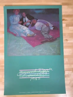 Sold Out Posters Grant Park Concerts - 1985 Lakefront Poster Chicago, IL Original Vintage 9 Sold Out Posters Grant Park Concerts - 1985 Lakefront Poster Chicago, IL Original Vintage