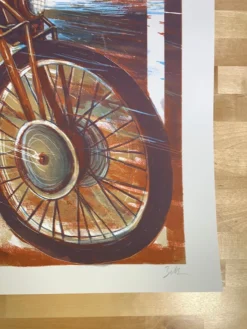 Bless The Wheel - 2021 Zeb Love Poster Motorcycle Art Print Art Prints