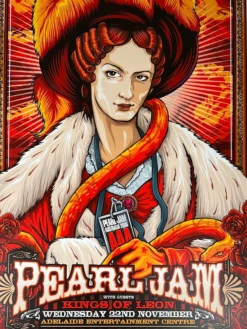 Gig Posters Pearl Jam - 2006 Ken Taylor Poster Adelaide, AUS
