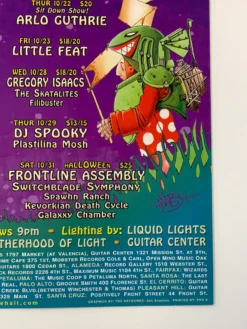 Gig Posters MHP 52 Maritime Hall - 1998 Lamb Poster October San Fran 1st