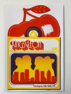 Gig Posters Kings Of Leon - 2017 Jason Malmberg Poster Tampa, FL Midflorida Credit