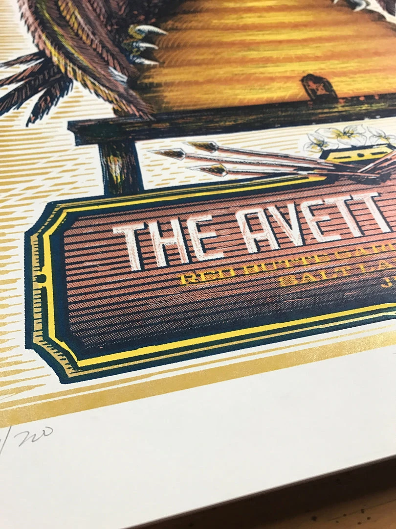 The Avett Brothers - 2014 Zeb Love Poster Salt Lake City, UT, Red Butte Garden 9 The Avett Brothers - 2014 Zeb Love Poster Salt Lake City, UT, Red Butte Garden