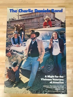 Sold Out Posters Gig Posters Charlie Daniels Band - 1981 Vietnam Veterans Poster Original Vintage