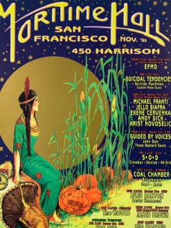 Kathie Hughston Gig Posters MHP 79 November - 1999 Poster Maritime Hall San Fran 1st