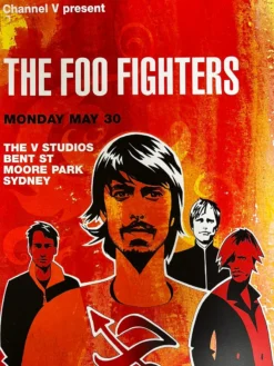 Foo Fighters - 2005 Craig Phillips Poster Sydney, Australia Moore Park