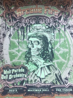 Arcade Fire - 2005 Burlesque Of North America Poster Multiple Venue Gig Posters