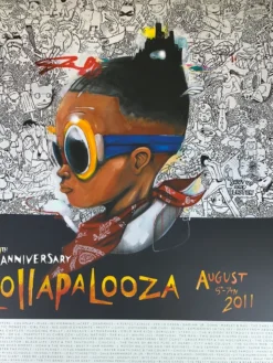Lollapalooza - 2011 Hebru Brantley Numbered Edition Poster Gig Posters